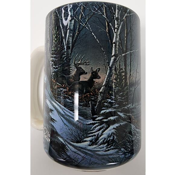 VTG Terry Redlin 1995 "Evening With Friends" Wildlife Art Coffee Mug Collectible - Picture 2 of 7